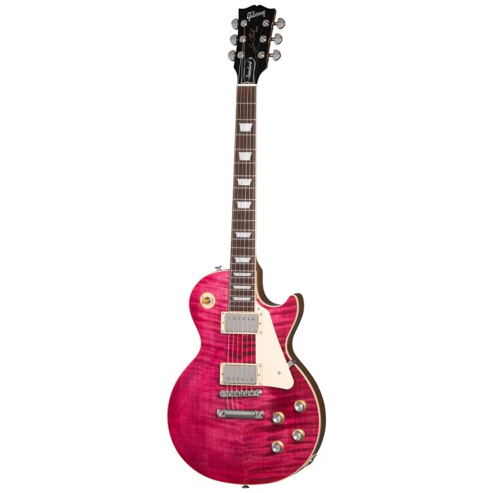 Gibson Usa Custom Color Les Paul Standard 60s Transparent Fuchsia, front view
