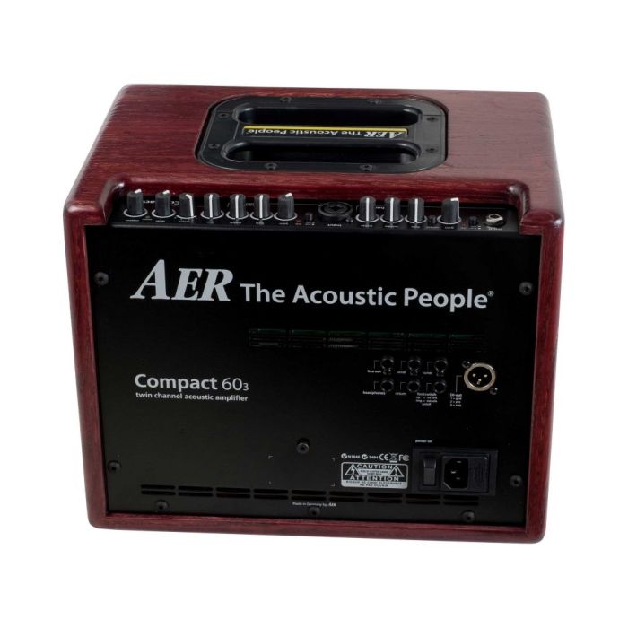 AER Compact 60 MK3 Oak Stained Acoustic Combo Amp Back