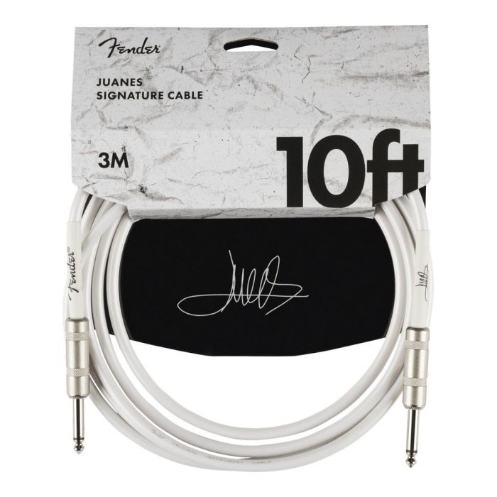 Fender Juanes 10 Ft Instrument Cable Luna White packaged