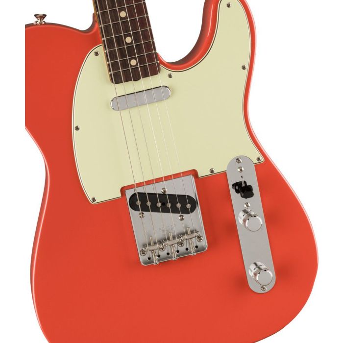 Fender Vintera Ii 60s Telecaster RW Fiesta Red, body closeup