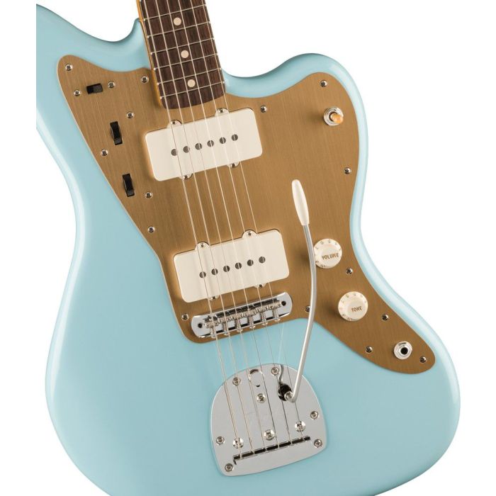 Fender Vintera Ii 50s Jazzmaster RW Sonic Blue, body closeup