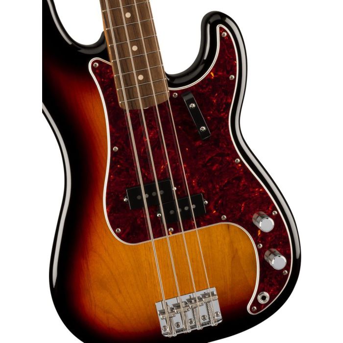 Fender Vintera Ii 60s Precision Bass RW 3-color Sunburst, body closeup