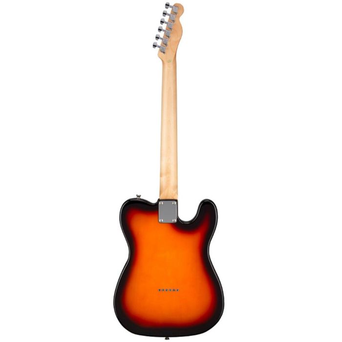 Antiquity Tl1l LH Electric Guitar 3 tone Sunburst, rear view