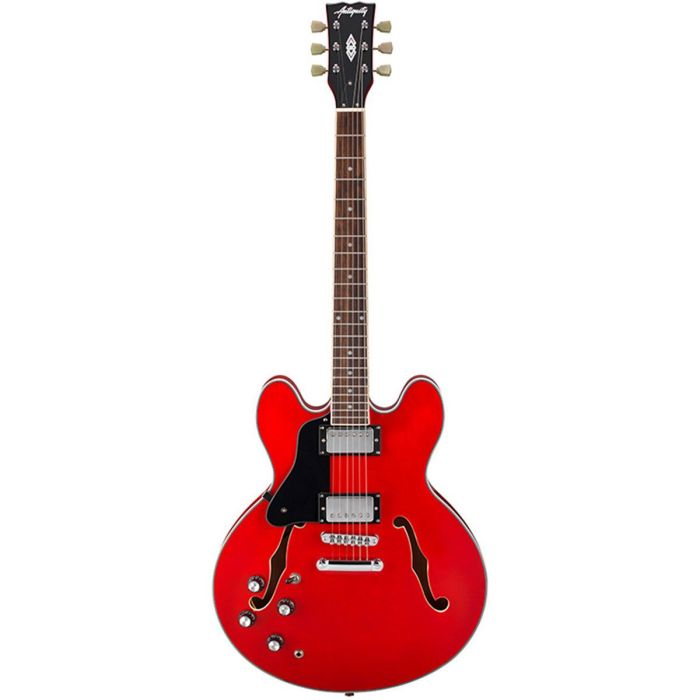 Antiquity Aq35l LH Electric Guitar Cherry Red, front view