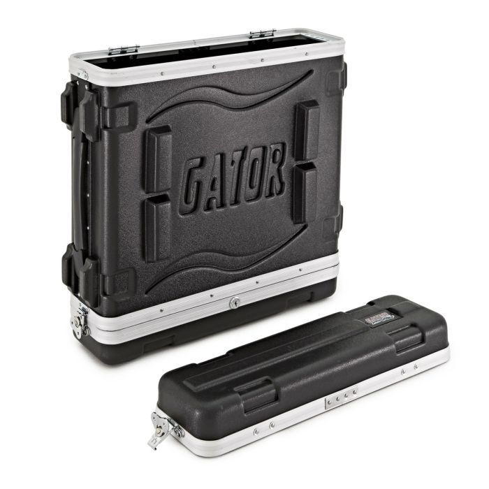 Gator GR-2L Lockable Moulded Rack Case lid off