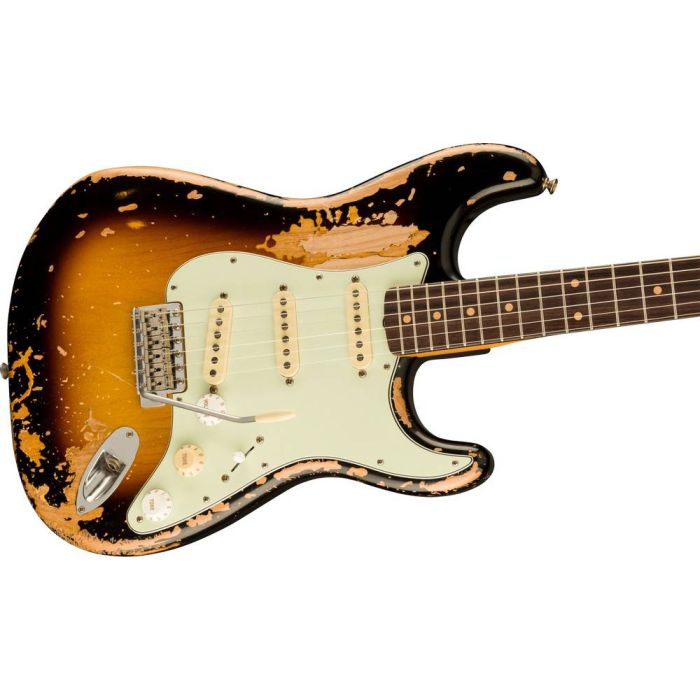 Fender Mike McCready Stratocaster RW, 3-Color Sunburst angled view