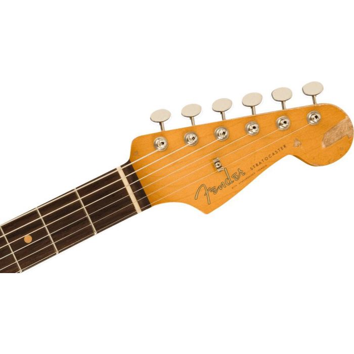 Fender Mike McCready Stratocaster RW, 3-Color Sunburst headstock front