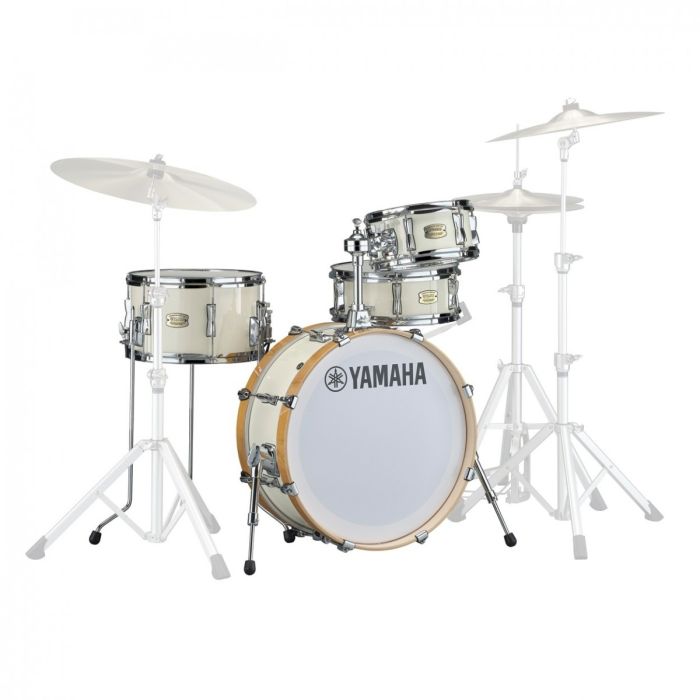 Yamaha Stage Custom Hip in Classic White 20 13 10 13 Shell Pack