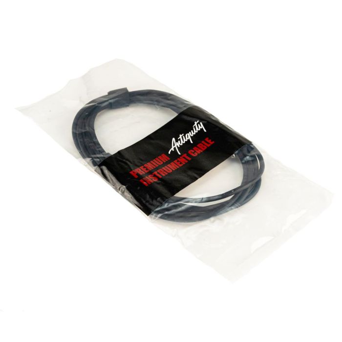Antiquity PB Bass Guitar Starter Package, Black, Cable