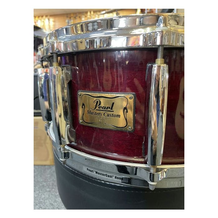 Pre-owned Pearl Masters Wine Red Stain 14x6.5 Snare