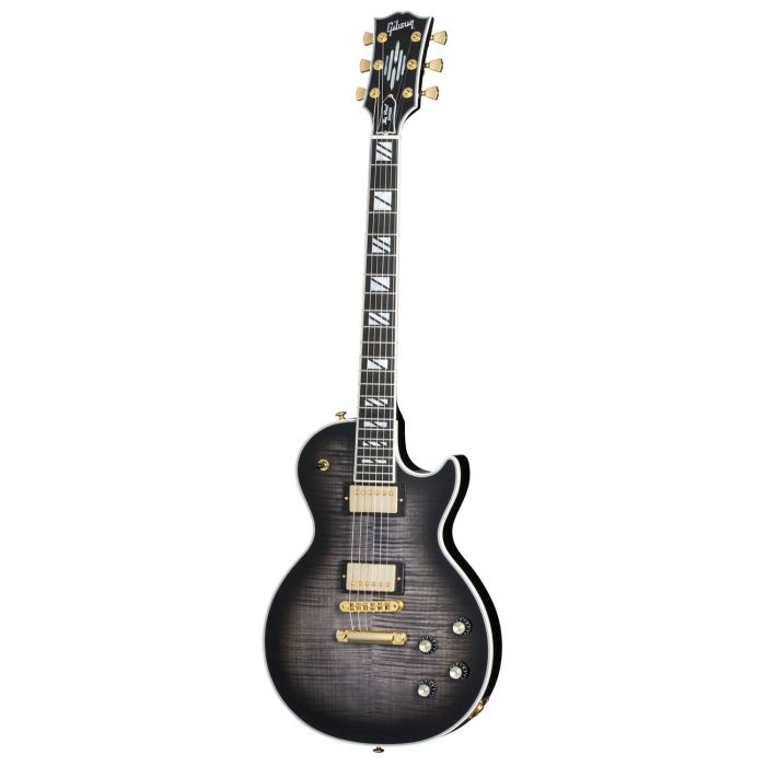 Gibson Les Paul Supreme Elcetric Guitar, Translucent Ebony Burst front view