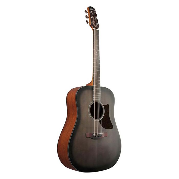 Ibanez AAD50-TCB Acoustic Guitar, Transparent Charcoal Burst Angled