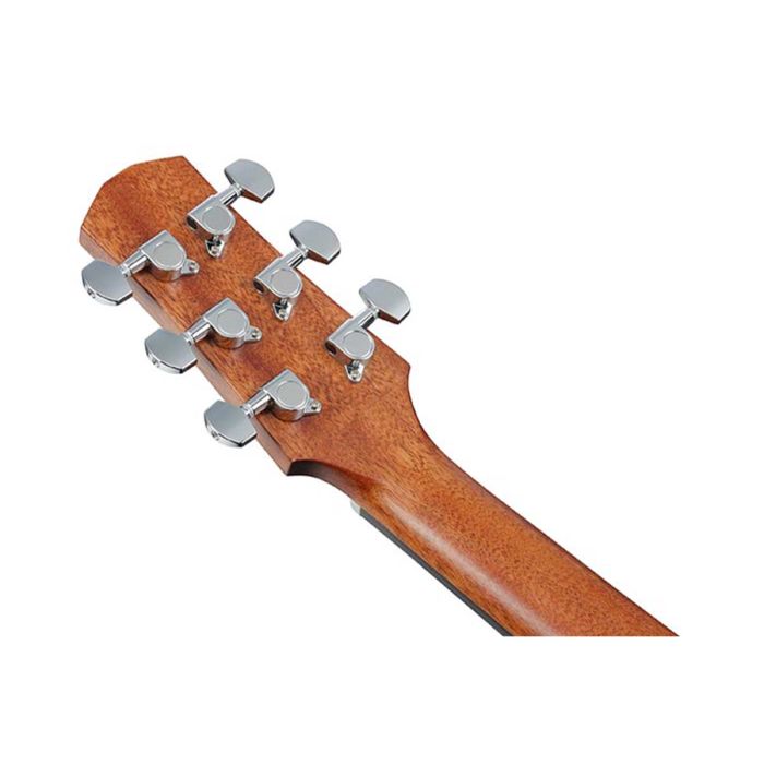 Ibanez AAD50-TCB Acoustic Guitar, Transparent Charcoal Burst Headstock