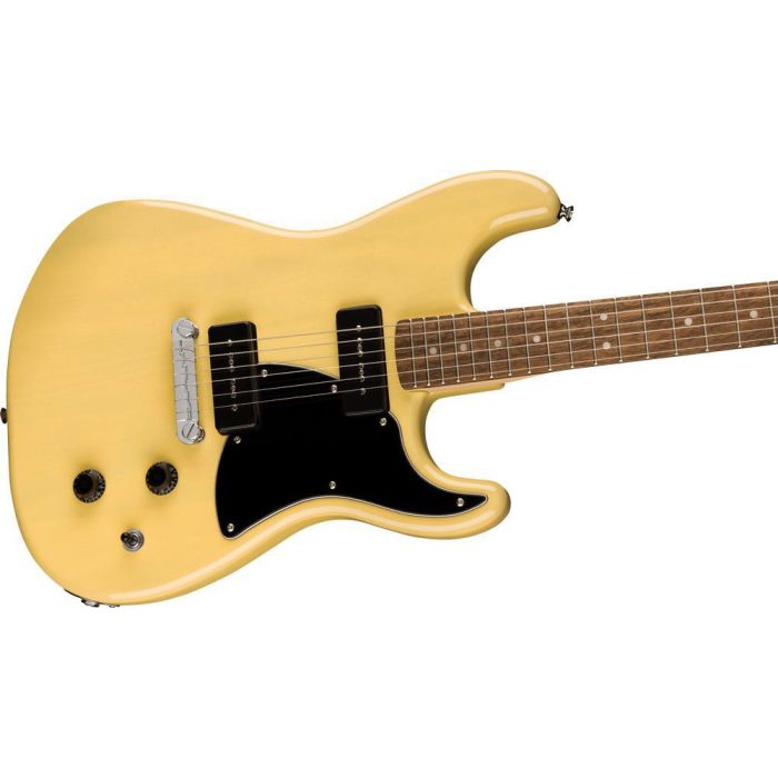 Squier Paranormal Stratosonic IL, Vintage Blonde right-angled view