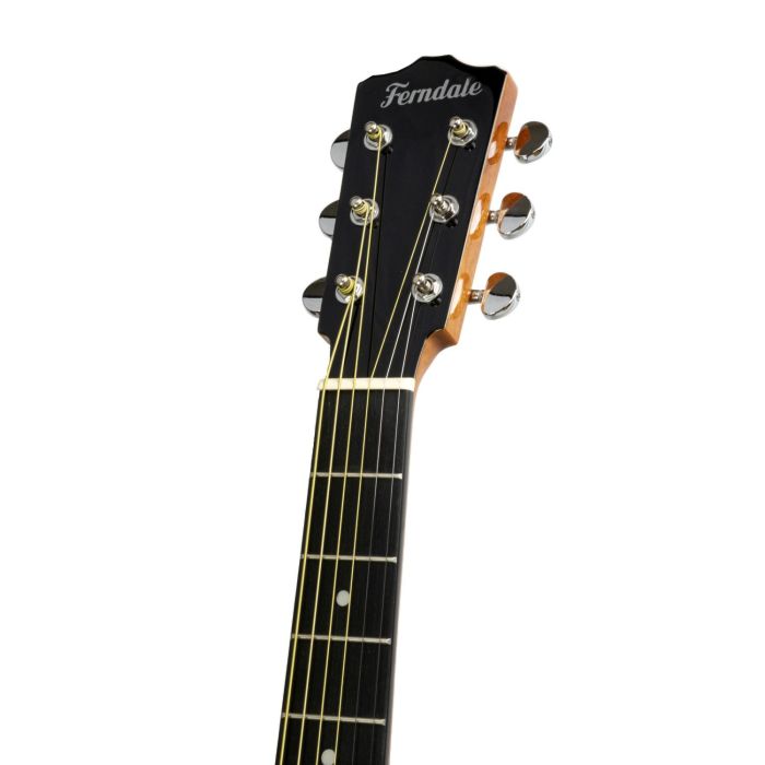 Ferndale OM2-E-M Electro Acoustic Guitar Mahogany Headstock