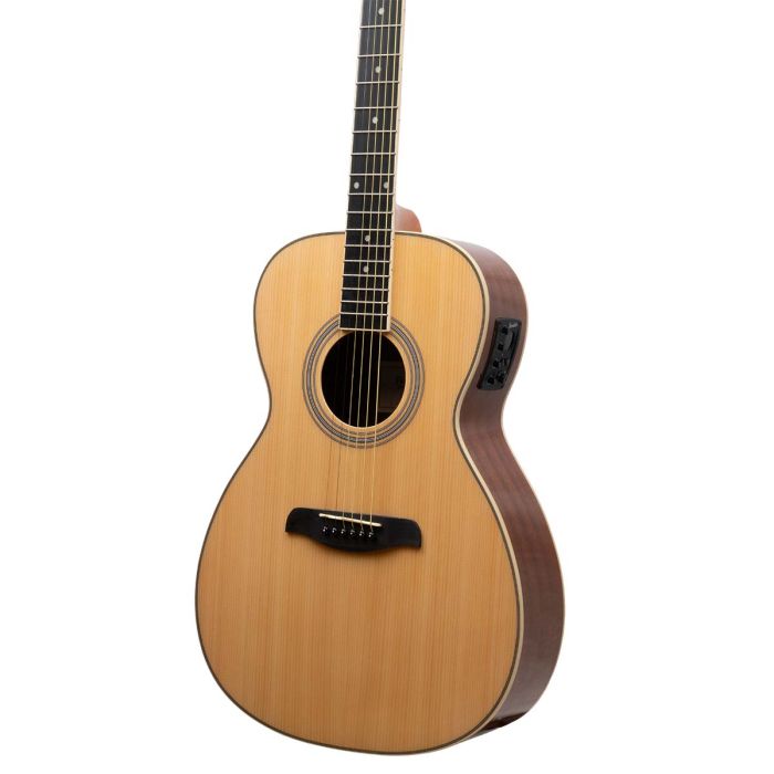 Ferndale OM2-E-L Left-Handed Electro Acoustic Guitar Natural Body