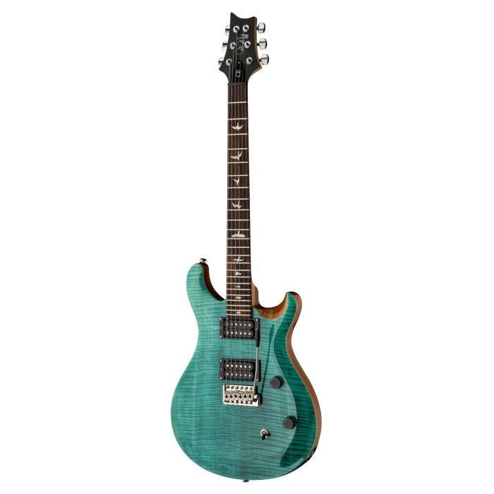PRS SE CE24 Electric Guitar FM Turquoise angled view