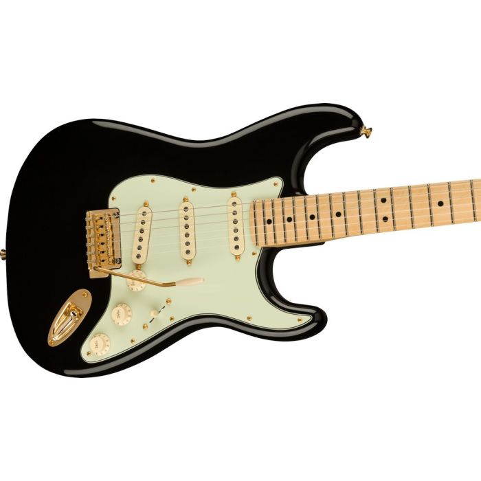 Fender Limited Edition Player Stratocaster MN, Black right-angled view