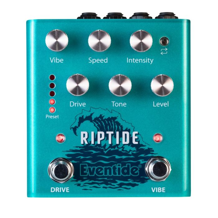 Eventide Riptide Overdrive And Uni vibe Pedal Pedal top-down view
