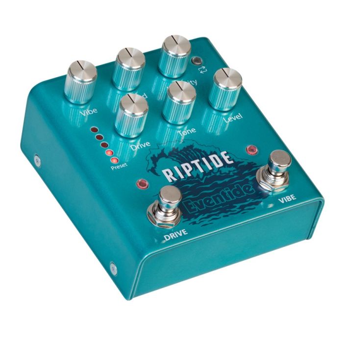 Eventide Riptide Overdrive And Uni vibe Pedal Pedal right-angled view