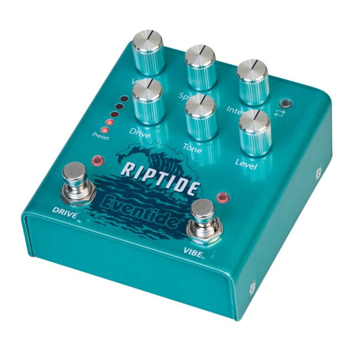 Eventide Riptide Overdrive And Uni vibe Pedal Pedal left-angled view