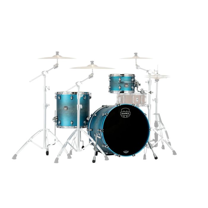 Mapex Saturn Evo Exotic Azure Blue 3 Piece Shell Pack