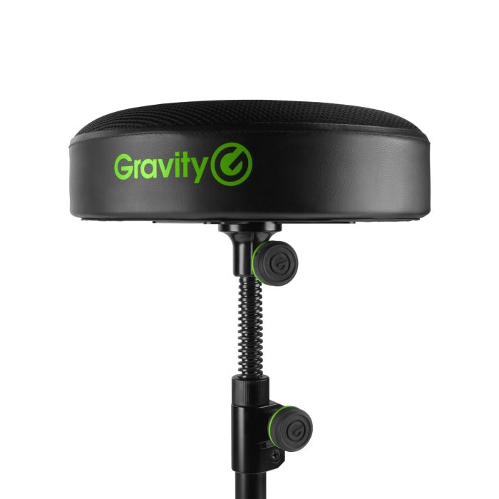 Gravity Round Musicians Stool, Foldable, Adjustable Height seat bolt and spindle