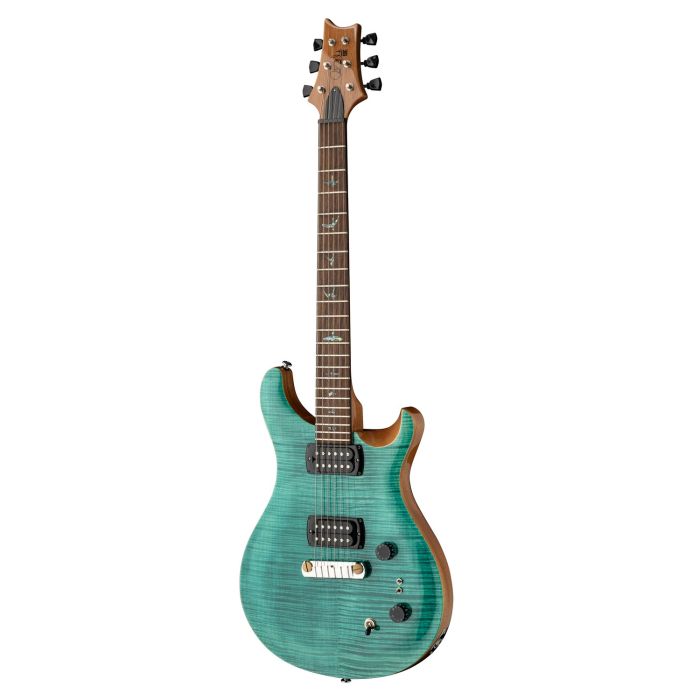 PRS SE Pauls Guitar Turquoise, angled view