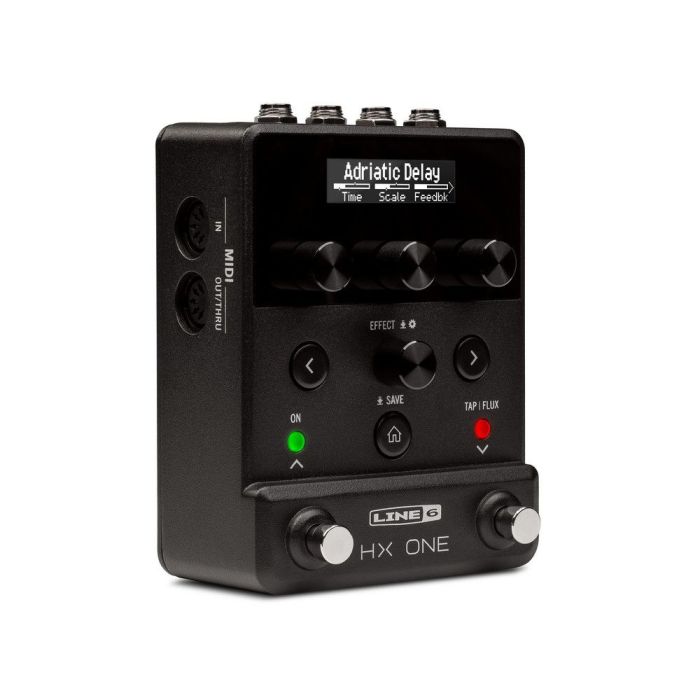 Line 6 HX One Effects Unit, right-angled view