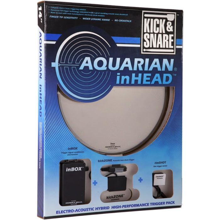 Aquarian 14" inHEAD Kick & Snare Bundle Pack