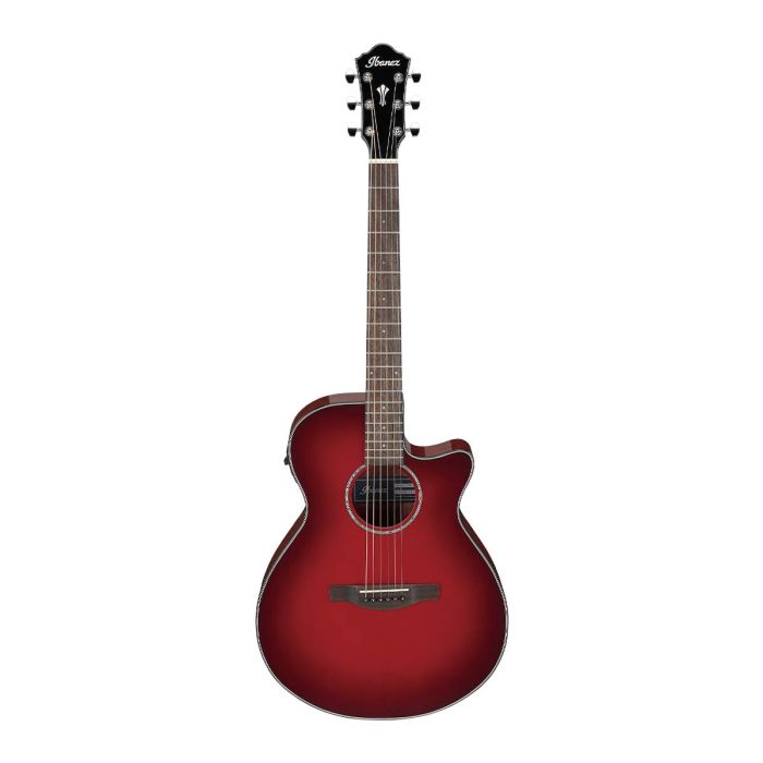 Ibanez AEG51-TRH Acoustic Guitar, Transparent Red Sunburst Front