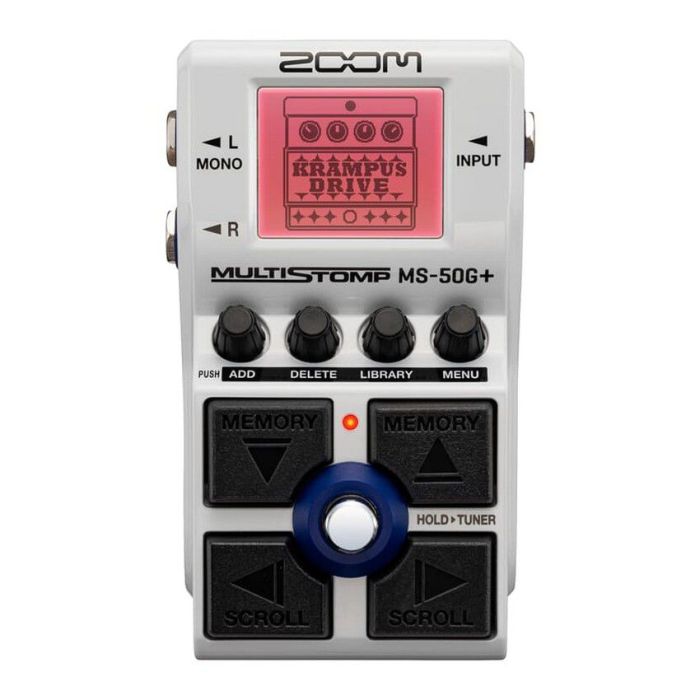 Zoom MS-50G+ MultiStomp Pedal top-down view