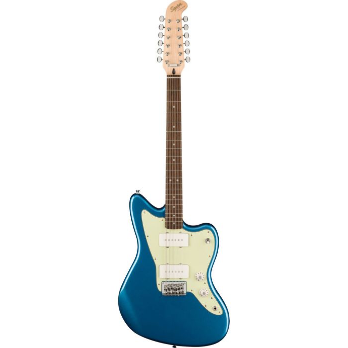 Squier Paranormal Jazzmaster XII LRL, Lake Placid Blue front view