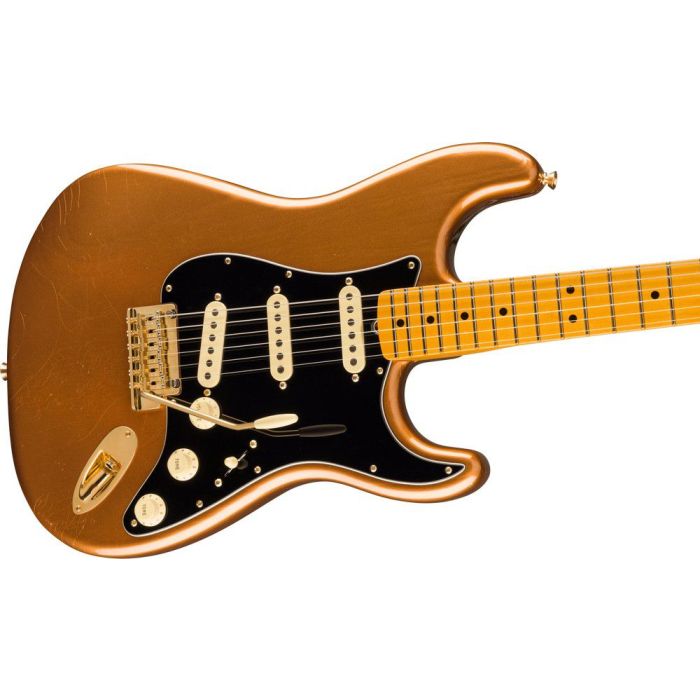 Fender Bruno Mars StratocasterMN, Mars Mocha angled view