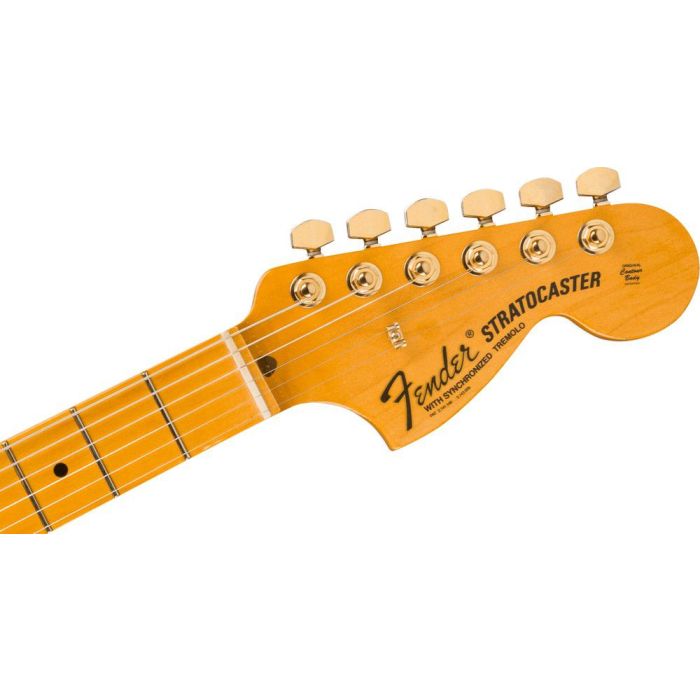 Fender Bruno Mars StratocasterMN, Mars Mocha headstock front