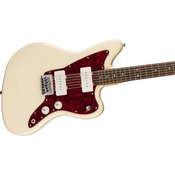 Squier Paranormal Jazzmaster XII IL, Olympic White angled view
