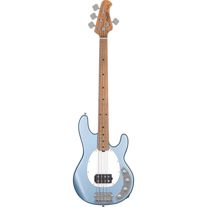 Sterling By Music Man Stingray RAY34 Bass Firemist, Silver front view