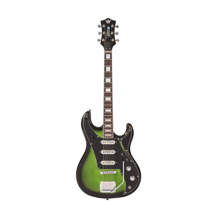 Saffire 6 Electric Guitar, Greenburst front