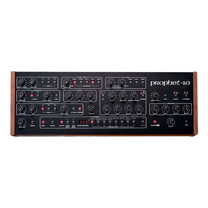 Sequential Prophet-10 Analog Synth Module top-down view