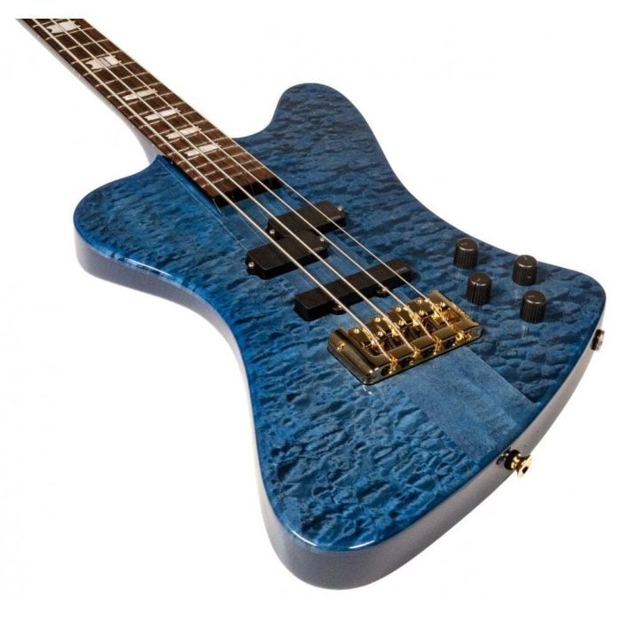 Spector Euro 4X Black Blue Gloss Electric Bass body