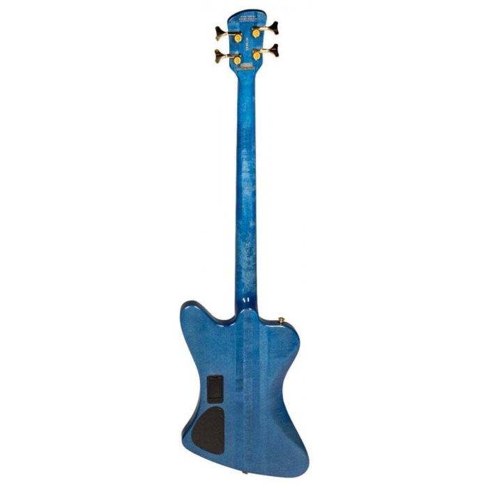 Spector Euro 4X Black Blue Gloss Electric Bass back