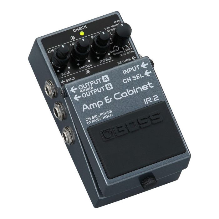 Boss IR-2 Amp and Cabinet Simulator Pedal right-angled view