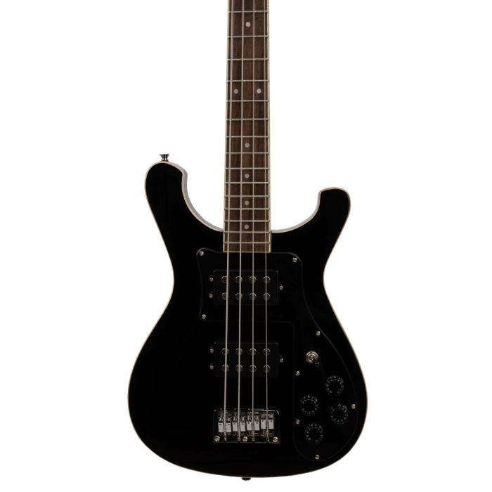 Antiquity Rb Black Bass Guitar, body closeup