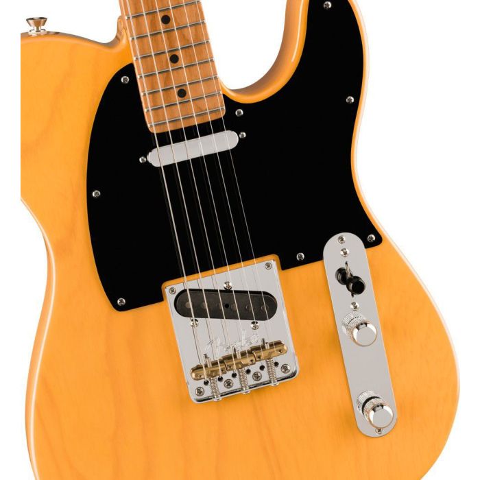 Fender Ltd Edition American Professional II Telecaster RM, Butterscotch Blonde body closeup