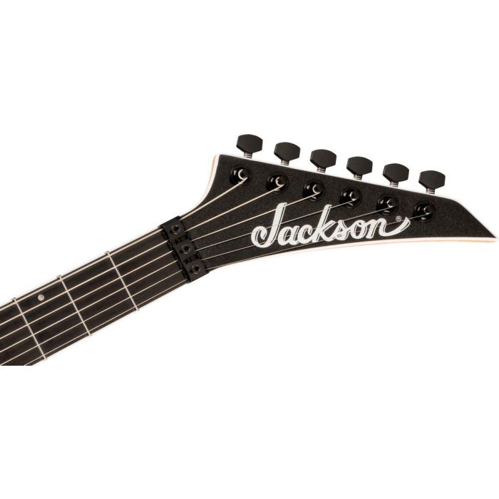 Jackson Pro Plus Series Dka Eb Metallic Black, headstock front