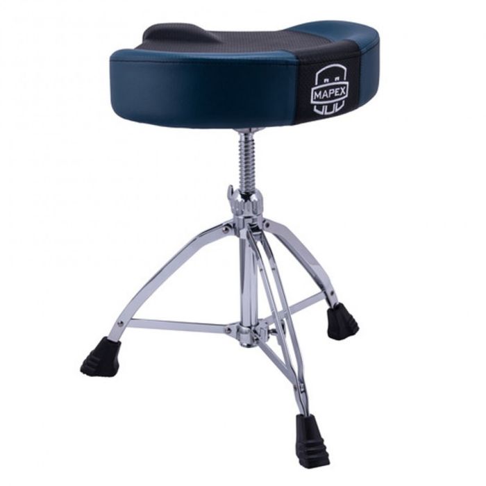 Mapex Saddle Style Seat T855 Drum Throne - Blue back