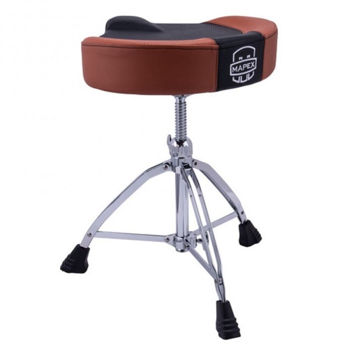Mapex Saddle Style Seat T855 Drum Throne - Brown back