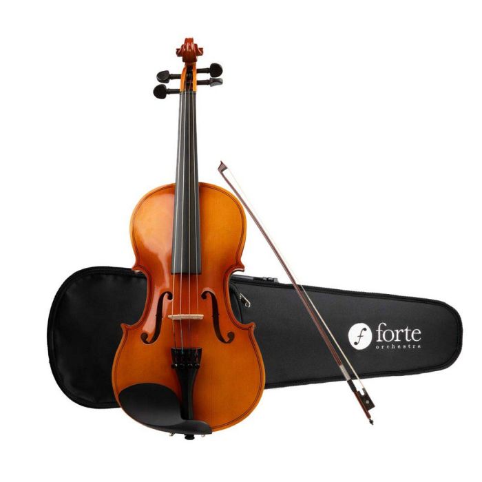 Forte VN34 3/4 Violin Outfit full view with case