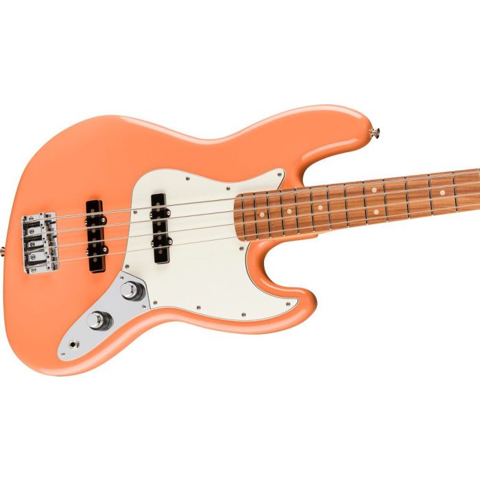 Fender FSR Player Jazz Bass PF, Pacific Peach angled view