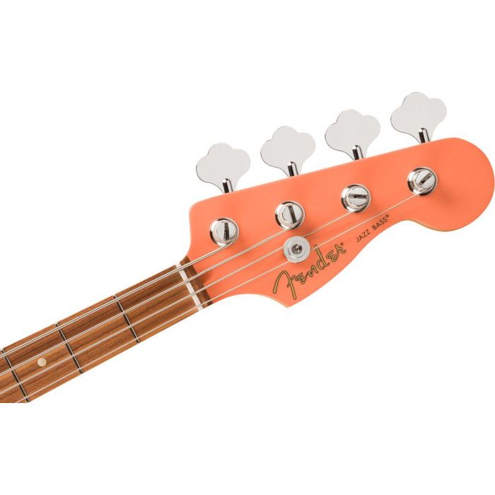Fender FSR Player Jazz Bass PF, Pacific Peach headstock front